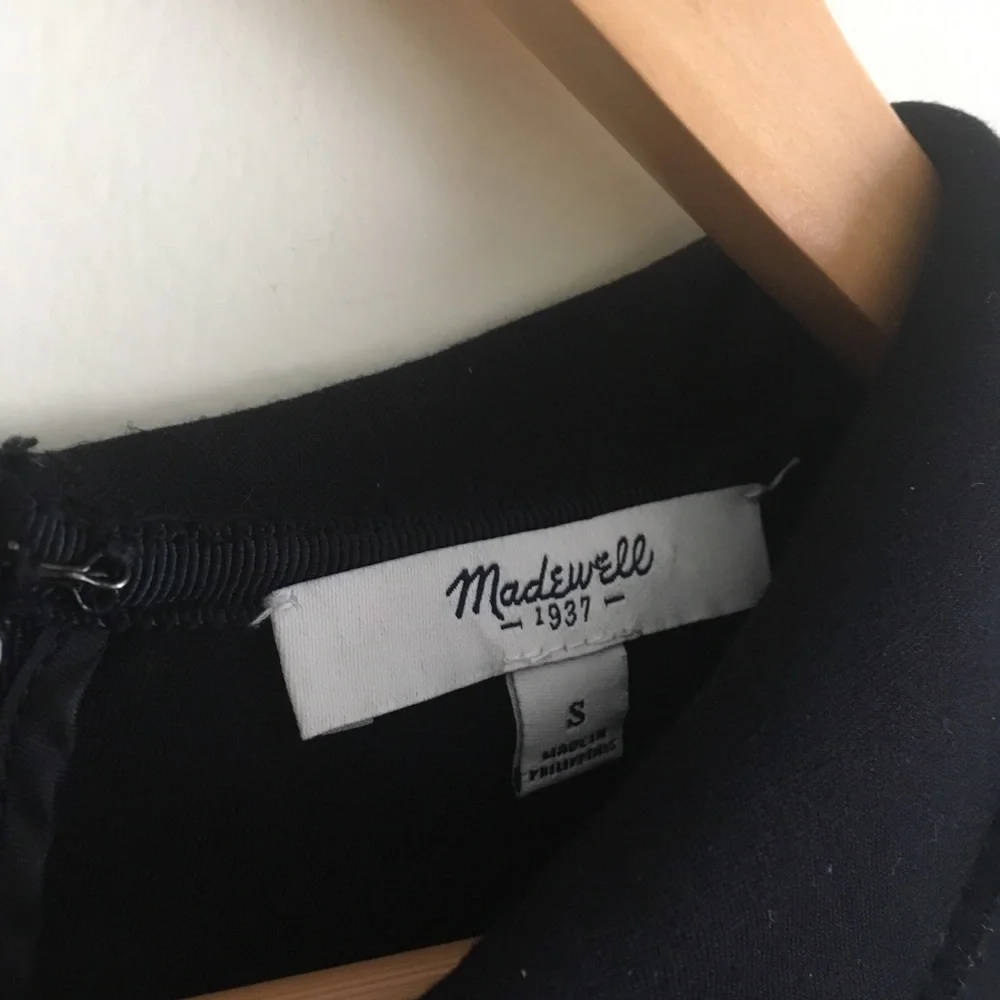 Madewell | Black Collared Dress Small